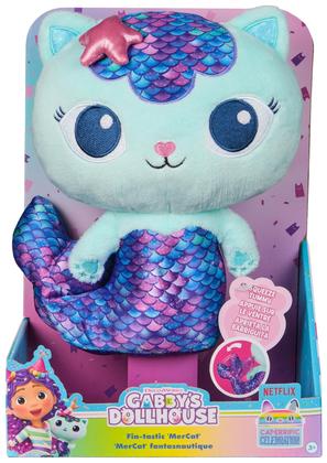Imagem de Brinquedo de pelúcia Gabby's Dollhouse Fin-Tastic Mercat 25 cm com cauda