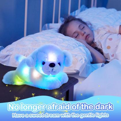 Imagem de Brinquedo de pelúcia Glow Guards 15" Blue Light Up Puppy Dog