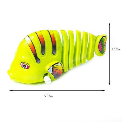 Imagem de Brinquedo de plástico Wind Up Wiggle Fish para cães e gatos (3 unidades)