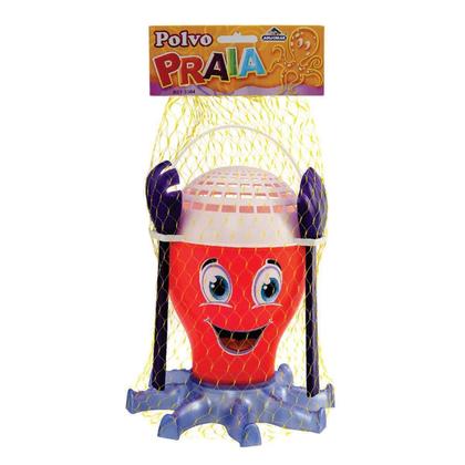 Imagem de Brinquedo De Praia Infantil Balde Baldinho Polvo Colorido
