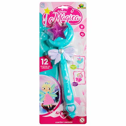 Imagem de Brinquedo De Varinha Encantada Infantil Mágica Com Luz E Som Princesa Musical