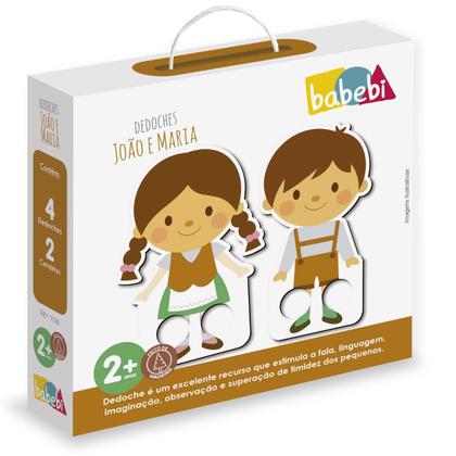 Imagem de Brinquedo Dedoches João e Maria com Cenário Babebi
