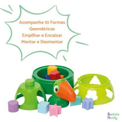Imagem de Brinquedo Didático Bebê Montar Encaixe 01 Ano Presente Criança Menino Menina Educativo