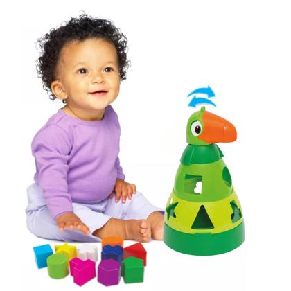 Imagem de Brinquedo Didático Bebê Montar Encaixe 01 Ano Presente Criança Menino Menina Educativo