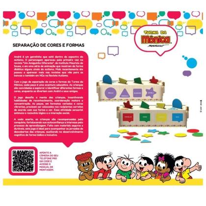 Imagem de Brinquedo Didatico de Seleção Formas e Cores Inclusao TDHA TOD TEA