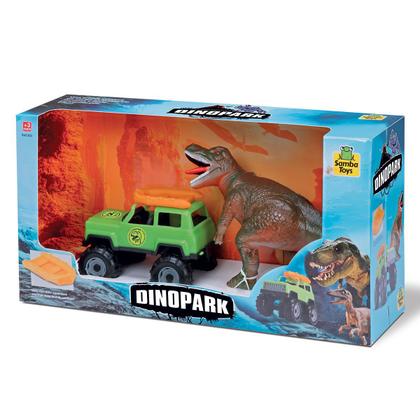 Imagem de BRINQUEDO DINO PARK INFANTIL JIPE DINOSSAURO CARRO 4x4 BOTE