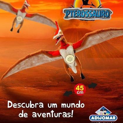 Imagem de Brinquedo Dinossauro Pterossauro voador em vinil com Som