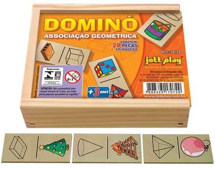 Imagem de Brinquedo Dominó Associação Geométrica - JOTTPLAY