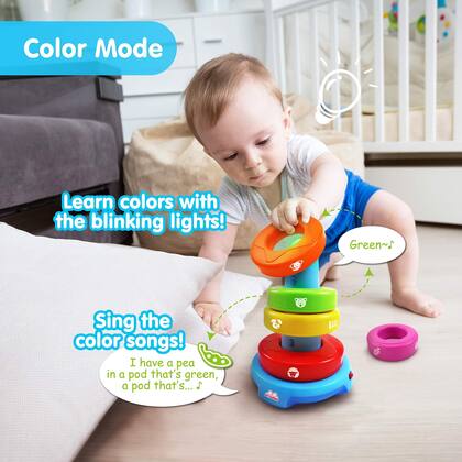 Imagem de Brinquedo educacional de desenvolvimento Stack & Learn BEST LEARNING
