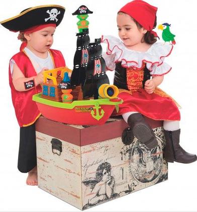 Imagem de Brinquedo Educativo Acima de 3 anos Barco Pirata Flutuante