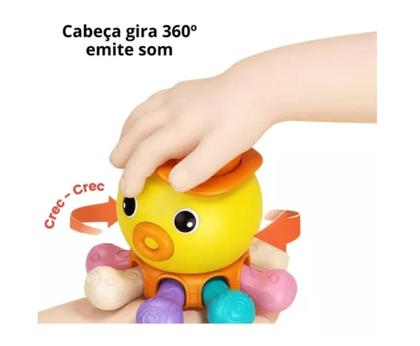 Imagem de Brinquedo Educativo Atividades Polvinho Colorido Divertido