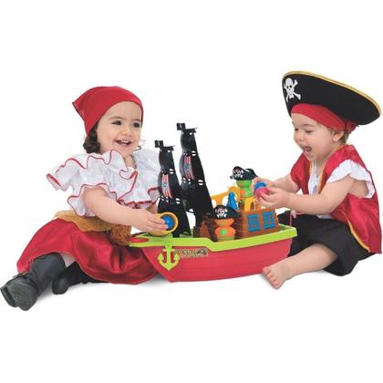 Imagem de Brinquedo Educativo Barco Didático Aventura Pirata