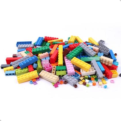 Imagem de Brinquedo Educativo Blocos de Montar 100 Peças Brinquedo Didatico Infantil