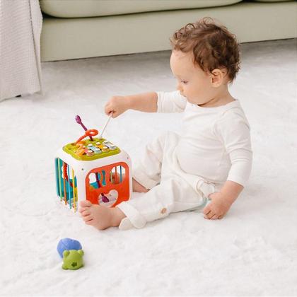 Imagem de Brinquedo Educativo Buba Cubo de Atividades 7 em 1 Colorido