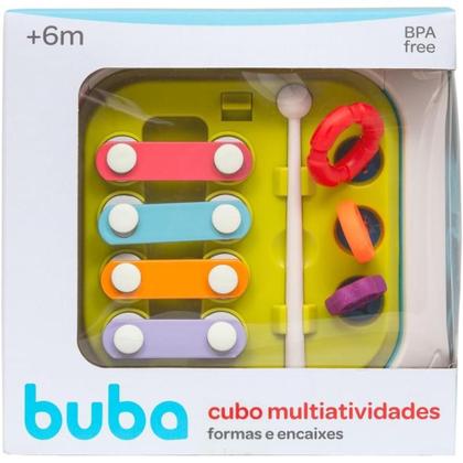 Imagem de Brinquedo Educativo Buba Cubo de Atividades 7 em 1 Colorido
