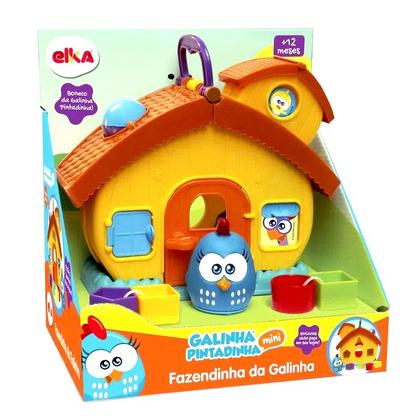 Imagem de Brinquedo Educativo Casinha Encaixes Bebê Galinha Pintadinha