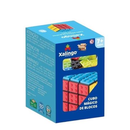 Imagem de Brinquedo Educativo Cubo Mágico De Blocos De Montar 61 Peças