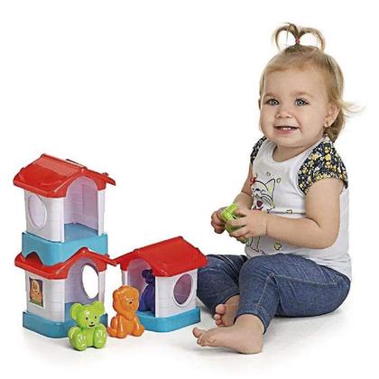 Imagem de Brinquedo Educativo de Atividades Para Bebês Tateti  Casinha Home Pet 