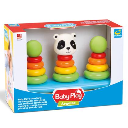 Imagem de Brinquedo Educativo De Montar Baby Play Argolas - Cometa