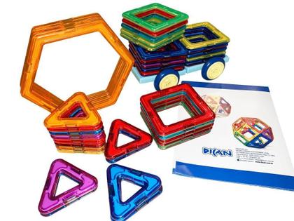 Imagem de Brinquedo Educativo De Montar Magnético Formagnéticos 40Pçs