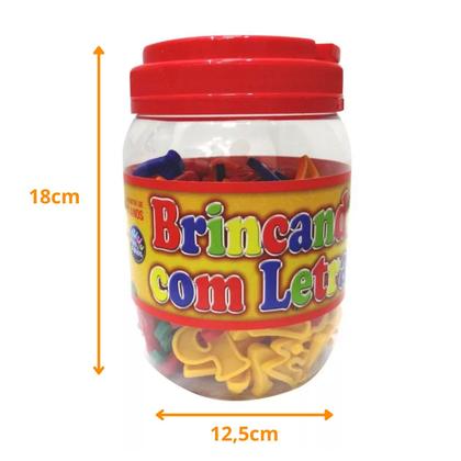 Imagem de Brinquedo Educativo Didático Letras Alfabeto 173pçs Infantil