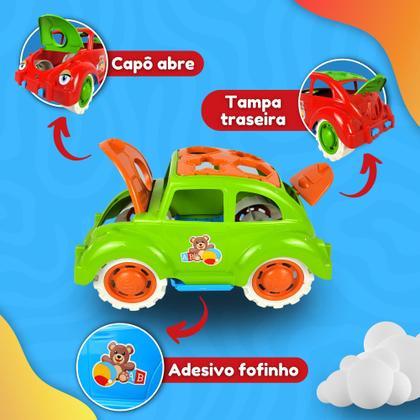 Imagem de Brinquedo Educativo Didático Presente Menino Menina Carrinho