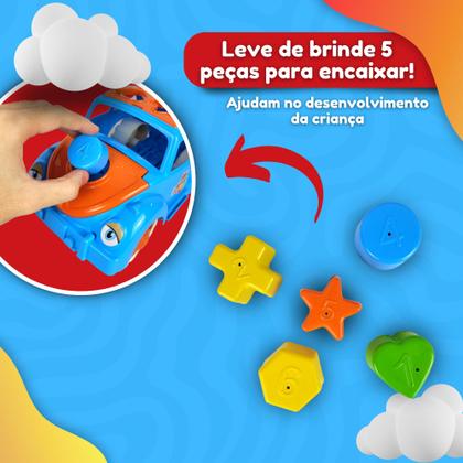 Imagem de Brinquedo Educativo Didático Presente Menino Menina Carrinho