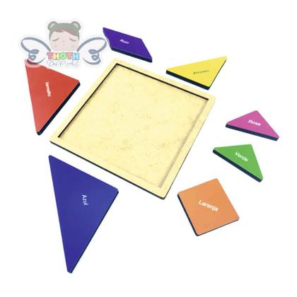 Imagem de Brinquedo Educativo Em Madeira Jogo Tangram