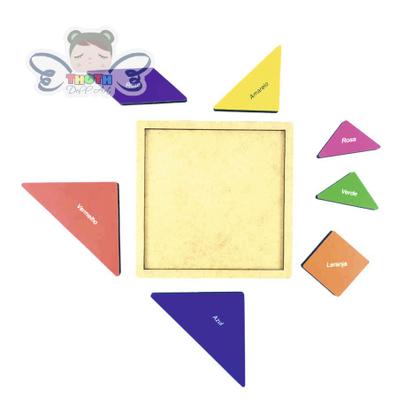 Imagem de Brinquedo Educativo Em Madeira Jogo Tangram