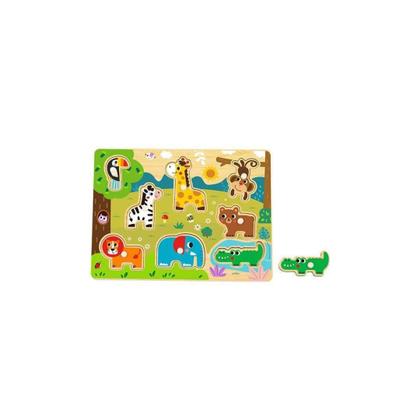 Imagem de Brinquedo Educativo Encaixe com Pinos Selva - Hi Pando