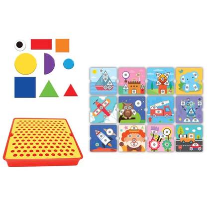 Imagem de Brinquedo Educativo Follow Shapes 12 Desenhos + 24 Formas EducaPlay - Polibrinq