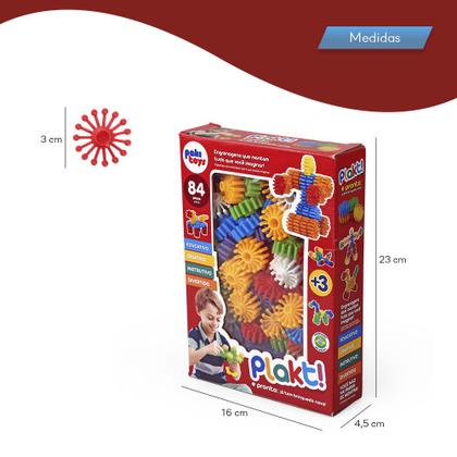 Imagem de Brinquedo Educativo Formar Coloridas Didático Plástico