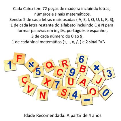 Imagem de Brinquedo Educativo Formar Palavras Faz Conta 144 peças Xalingo