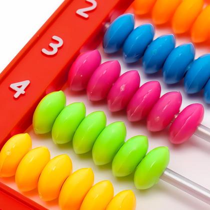 Imagem de Brinquedo Educativo Infantil Ábaco Com Números Letras E Operações Para Aprendizado Escolar