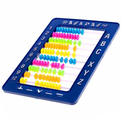 Imagem de Brinquedo Educativo Infantil Ábaco Com Números Letras E Operações Para Aprendizado Escolar