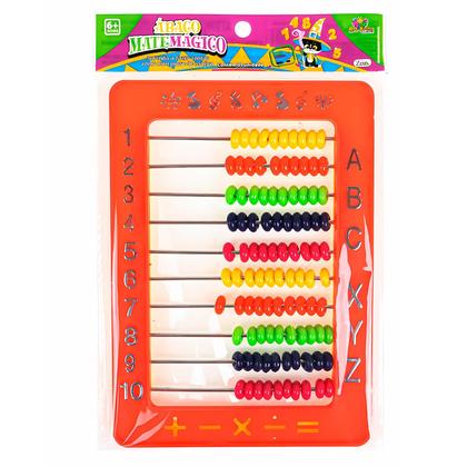 Imagem de Brinquedo Educativo Infantil Ábaco Com Números Letras E Operações Para Aprendizado Escolar