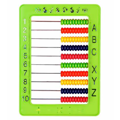 Imagem de Brinquedo Educativo Infantil Ábaco Com Números Letras E Operações Para Aprendizado Escolar