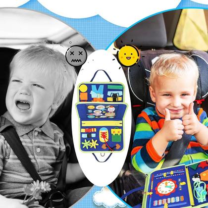 Imagem de Brinquedo Educativo Infantil Maleta de Atividades Aprendizados Pedagógica Montessori Sensorial Diversão para Bebês Crianças