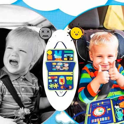 Imagem de Brinquedo Educativo Infantil Maleta de Atividades Aprendizados Pedagógica Montessori Sensorial Diversão para Bebês Crianças