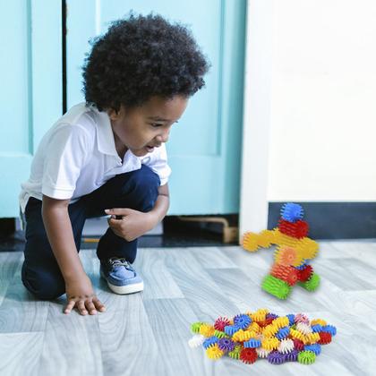 Imagem de Brinquedo Educativo Infantil Maleta Plakt 100 Pçs Coloridas