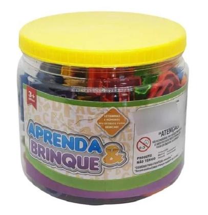 Imagem de Brinquedo Educativo Jogo Pedagógico - Jogo 200 Peças Letras