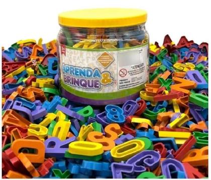 Imagem de Brinquedo Educativo Jogo Pedagógico - Jogo 200 Peças Letras