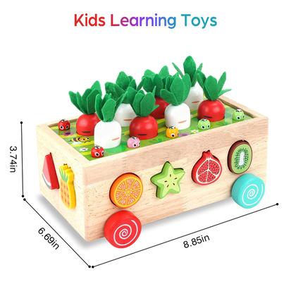 Imagem de Brinquedo educativo KMTJT Montessori de madeira para crianças de 1 a 3 anos