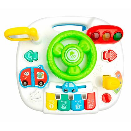 Imagem de Brinquedo Educativo Mesa De Atividades Infantil Com Som Luz Volante Retrovisor E Piano