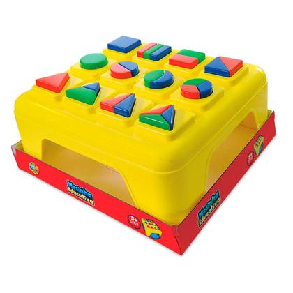 Imagem de Brinquedo Educativo Mesinha com Blocos de Montar Infantil