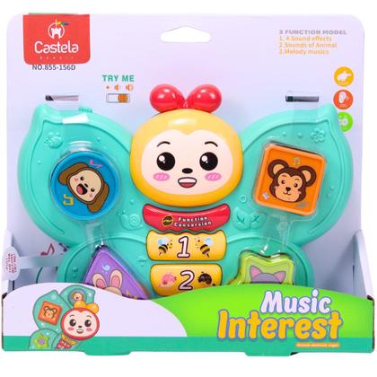 Imagem de Brinquedo Educativo Musical Borboleta Divertida - Castela