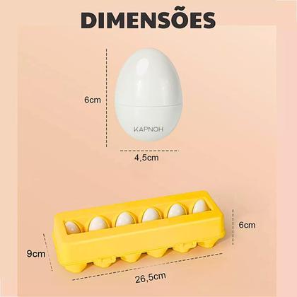 Imagem de Brinquedo Educativo Ovos De Encaixar Com Caixa Geométricas