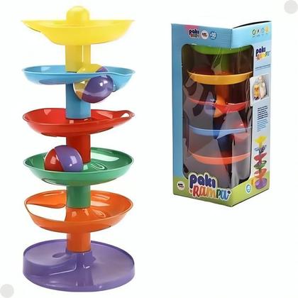 Imagem de Brinquedo Educativo Paki Rampa Com 3 Bolinhas 1282 Pakiplast