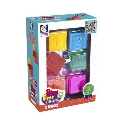 Imagem de Brinquedo Educativo Play Time Soft Cubos Vinil - Cotiplás