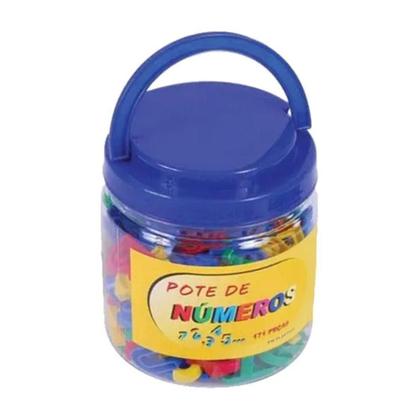 Imagem de Brinquedo Educativo Pote com Números 105 Peças Sonho de Criança